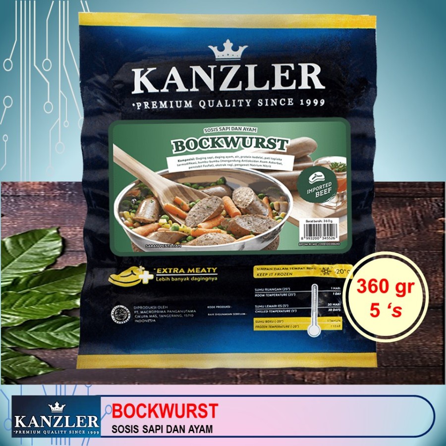 

KANZLER Bockwurst 360gr isi 5pc