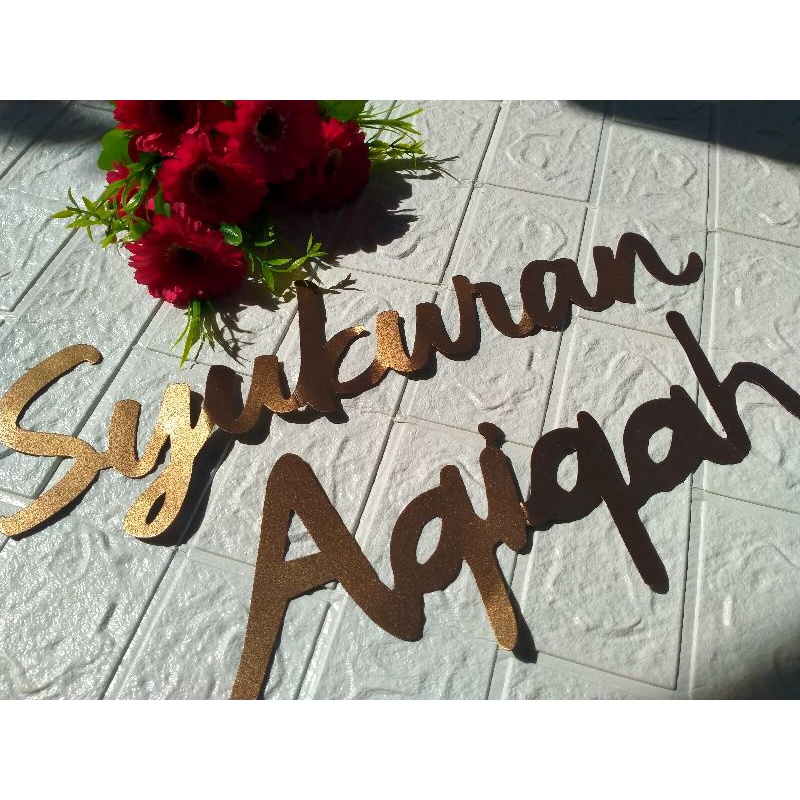 [ BISA CUSTOME ] BANNER BACKDROP SYUKURAN AQIQAH, 7 BULANAN, HAPPY WEDDING, HAPPY ENGAGEMENT, NAMA A