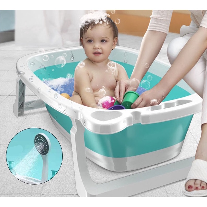 COD SHENAR Foldable Baby Bath Tub / Bak Mandi Lipat / Tempat Mandi Bayi / Tempat Mandi Bayi / Bathtub / Bak Mandi Bayi / Bak Mandi Bayi