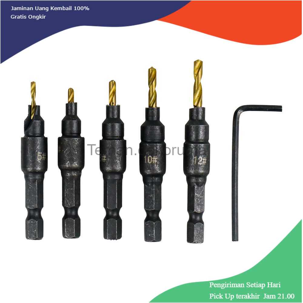 TD-DFA Taffware Vastar Mata Bor Drill Bit HSS 1.98-3.56 mm 5 PCS - SV-VDB26