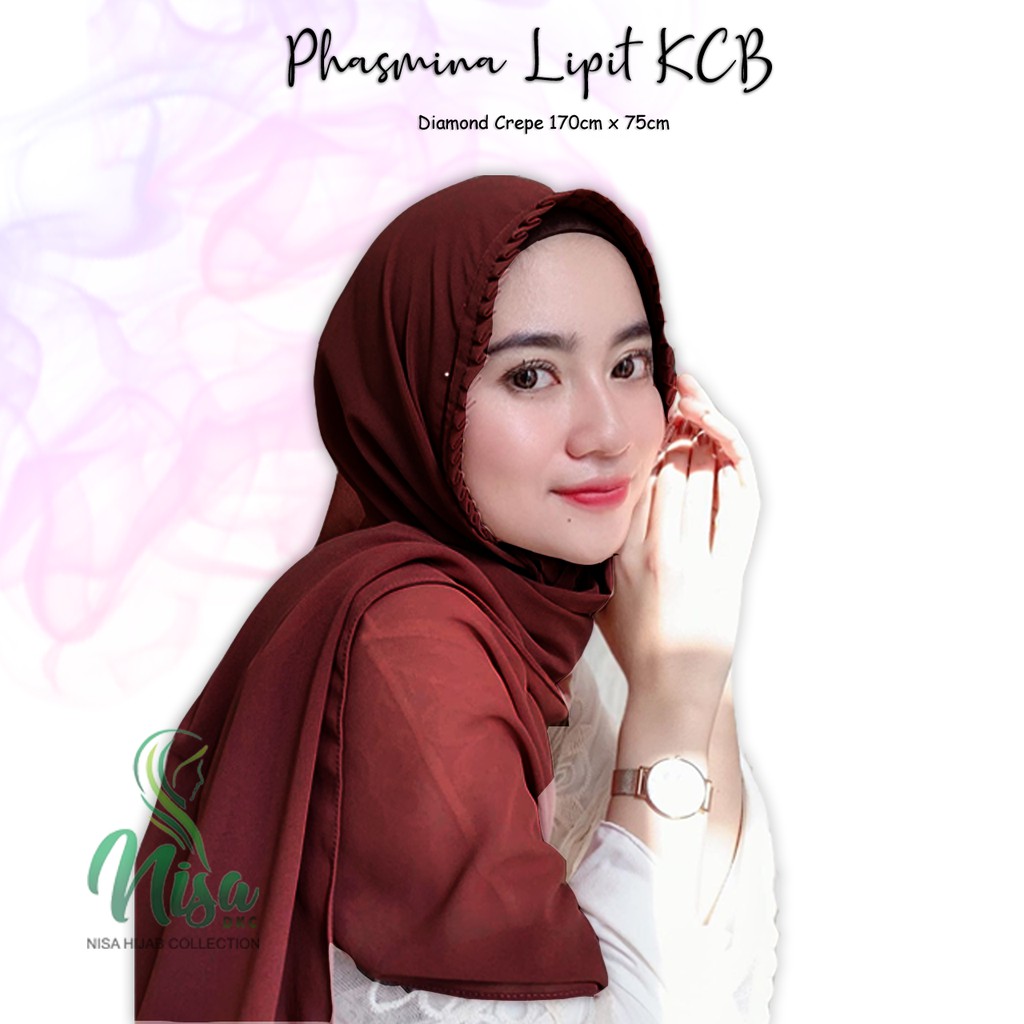 Phasmina Tali Lipit KCB Pashmina Kriwil Diamond Nisadkc