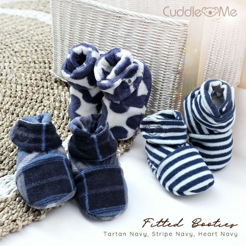 CUDDLEME BABYCAPE SELIMUT JAKET BOLAK BALIK MANTEL KOREA KADO BAYI-Baby booties