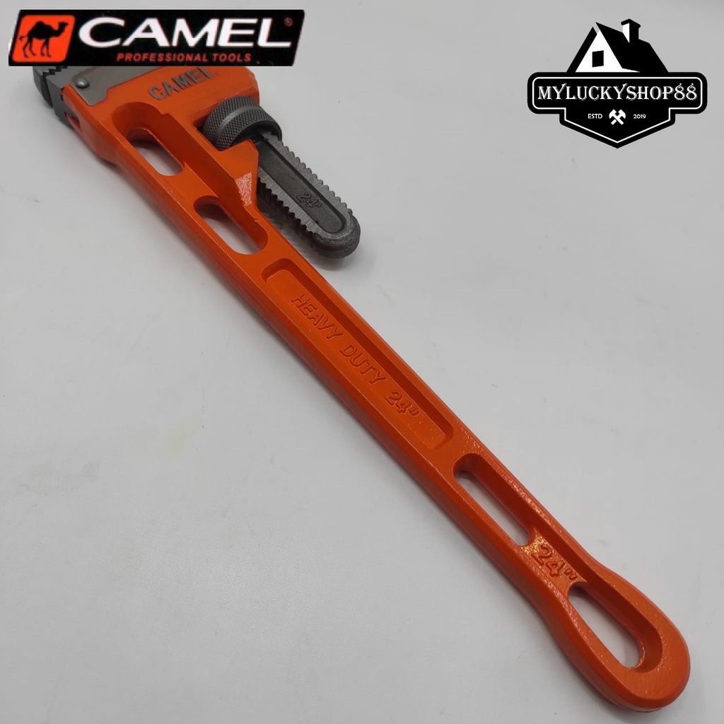 Camel Kunci Pipa Ledeng Heavy Duty 24 Inch Pipe Wrench HD Saluran Air