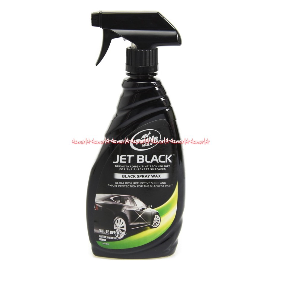 Turtle Wax Jet Black Spray Wax 473ml Cairan Untuk Mengkilapkan Mobil Hitam Turtlewax Spray Protect Blackest Paint Car