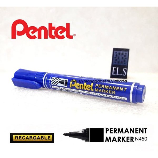 

Spidol Permanent Marker Pentel N850 Original - BIRU / MERAH / HITAM