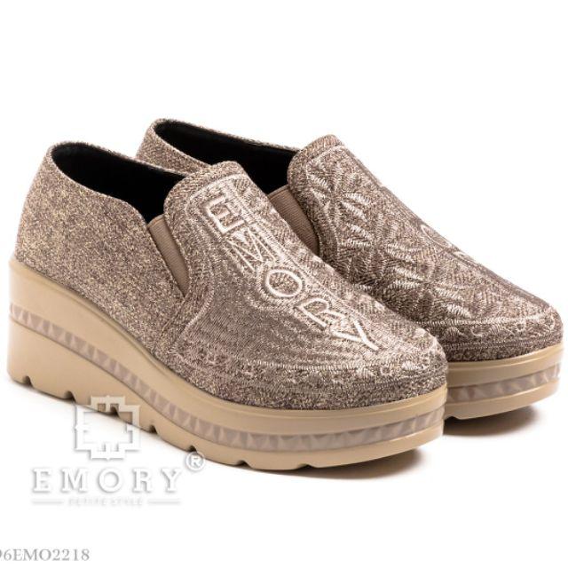 Sepatu Emory Daneya 96emo2218 original brand SEPATU WEDGES IMPORT BATAM MODEL TERBARU-Apricot