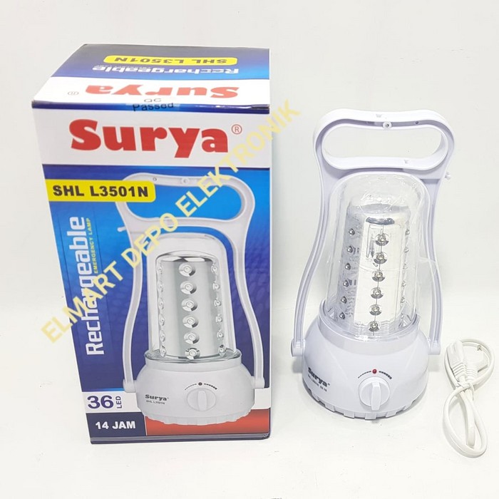 SURYA lampu emergency 36 led SHL L3501N / lampu darurat L 3501 N