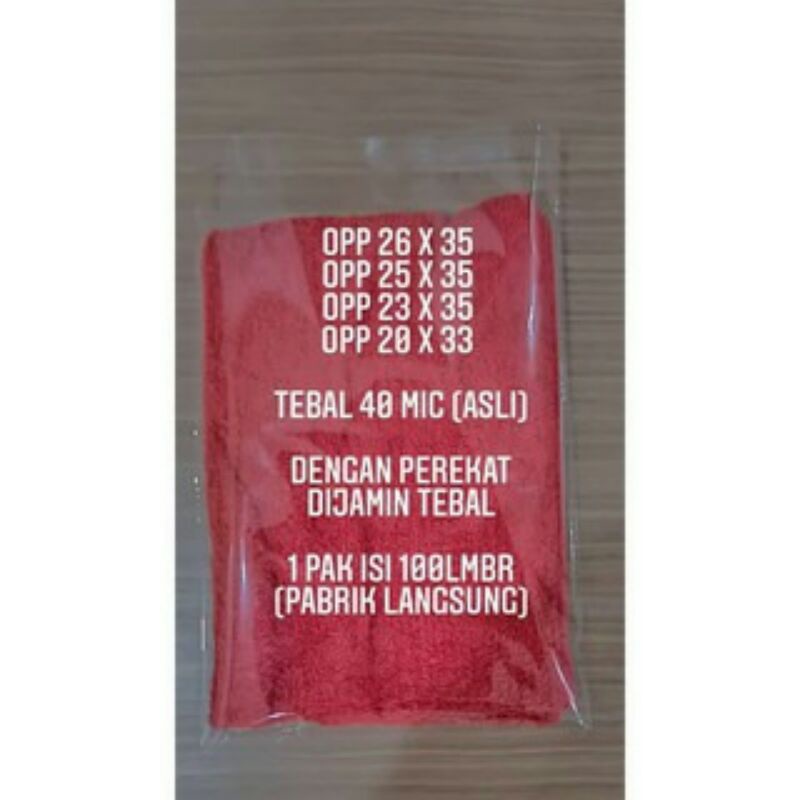 

SR PLASTIK Plastik OPP 26 x 35 tebal 40 micron dan 30 micron asli (pabrik langsung)