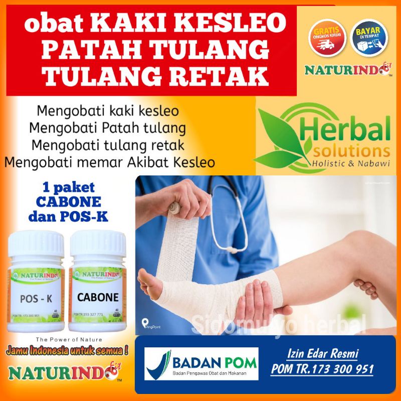 OBAT KAKI KESLEO BENGKAK TERKILIR MEMAR PATAH TULANG RETAK