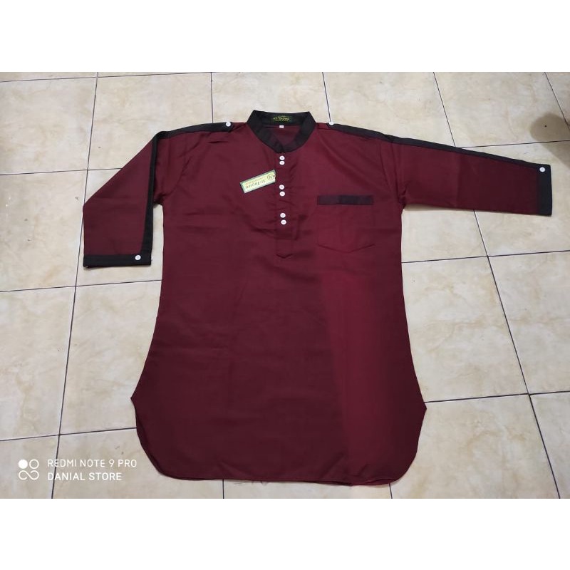 Baju Koko kurta Zipper 3/4 Koko kurta zaka pria dewasa lengan 3/4 Matt toyobo premium