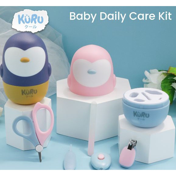 KURU Baby Nail Care Manicure Set 5in1 - Perawatan Gunting Kuku Bayi