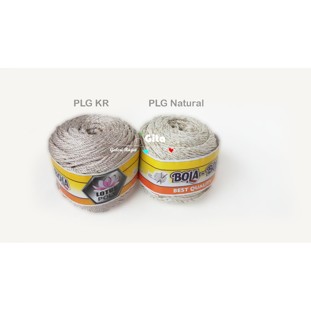 Benang Rajut Glitter Bola-bola, Poly Bola-bola Gliter