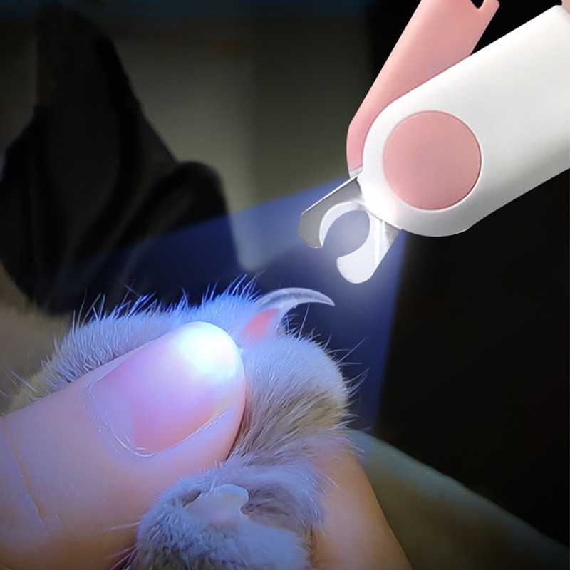 Gunting Kuku Anjing Kucing LED Pet Nail Clipper