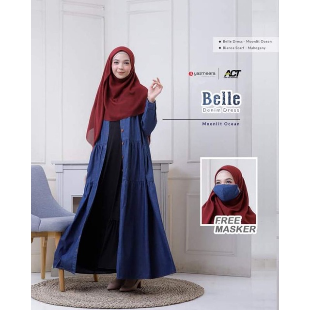 Belle denim dress by yasmeera