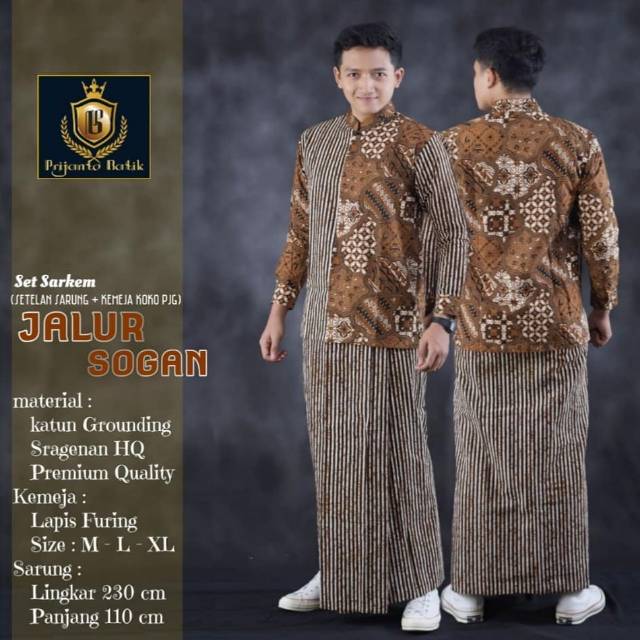 Set sarkem Jalur sogan by Prijanto batik