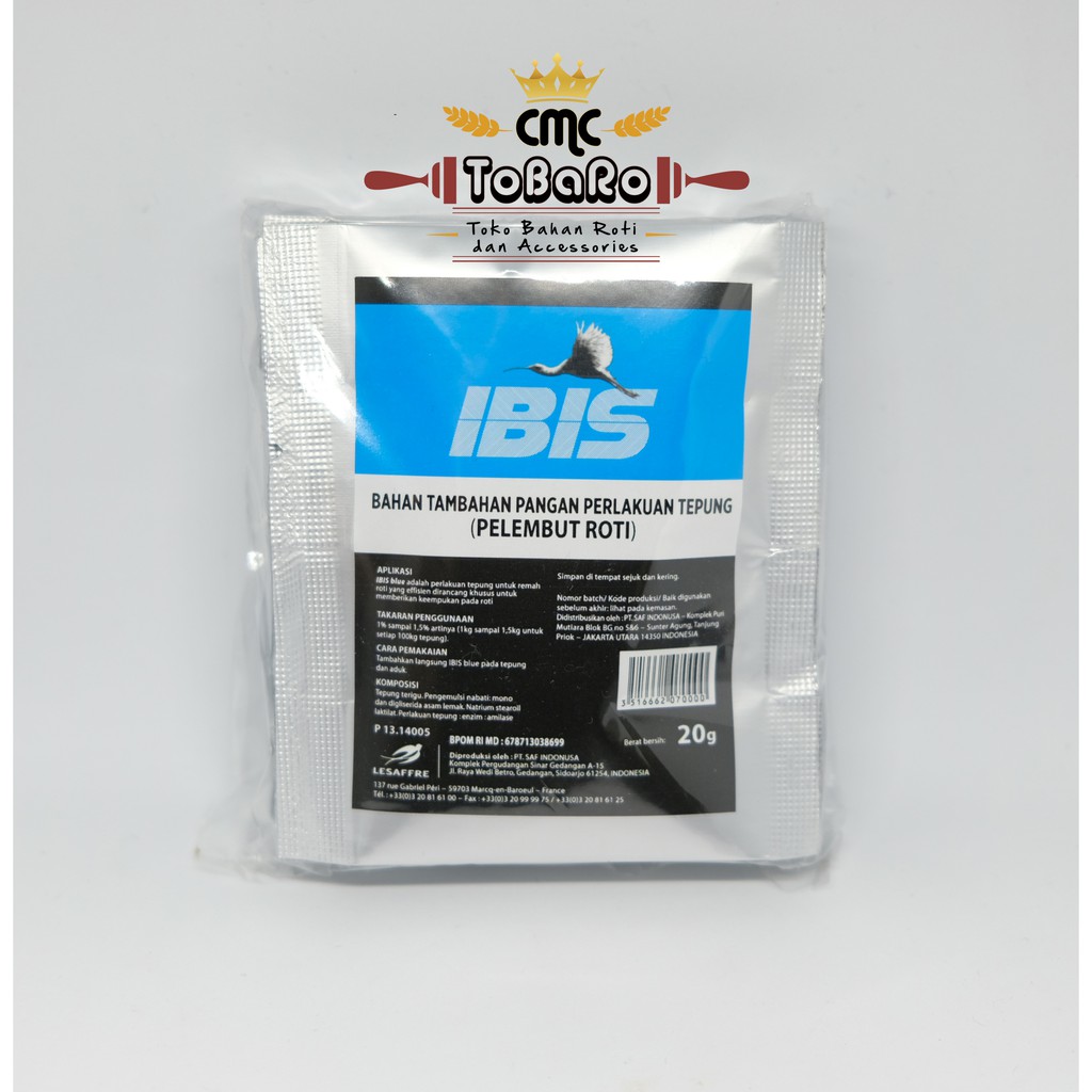 

IBIS Blue Sachet 20 Gram (Pelembut Roti)