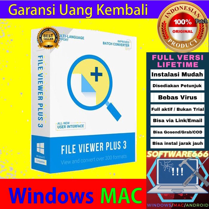 Jual Software Pembuka Segala Jenis File: File Viewer Plus 4 [WIN ...