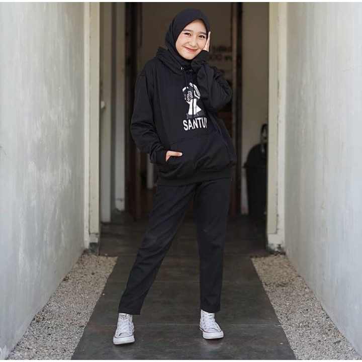 Sweater Wanita Keren Berkualitas - Santuy Hoodie