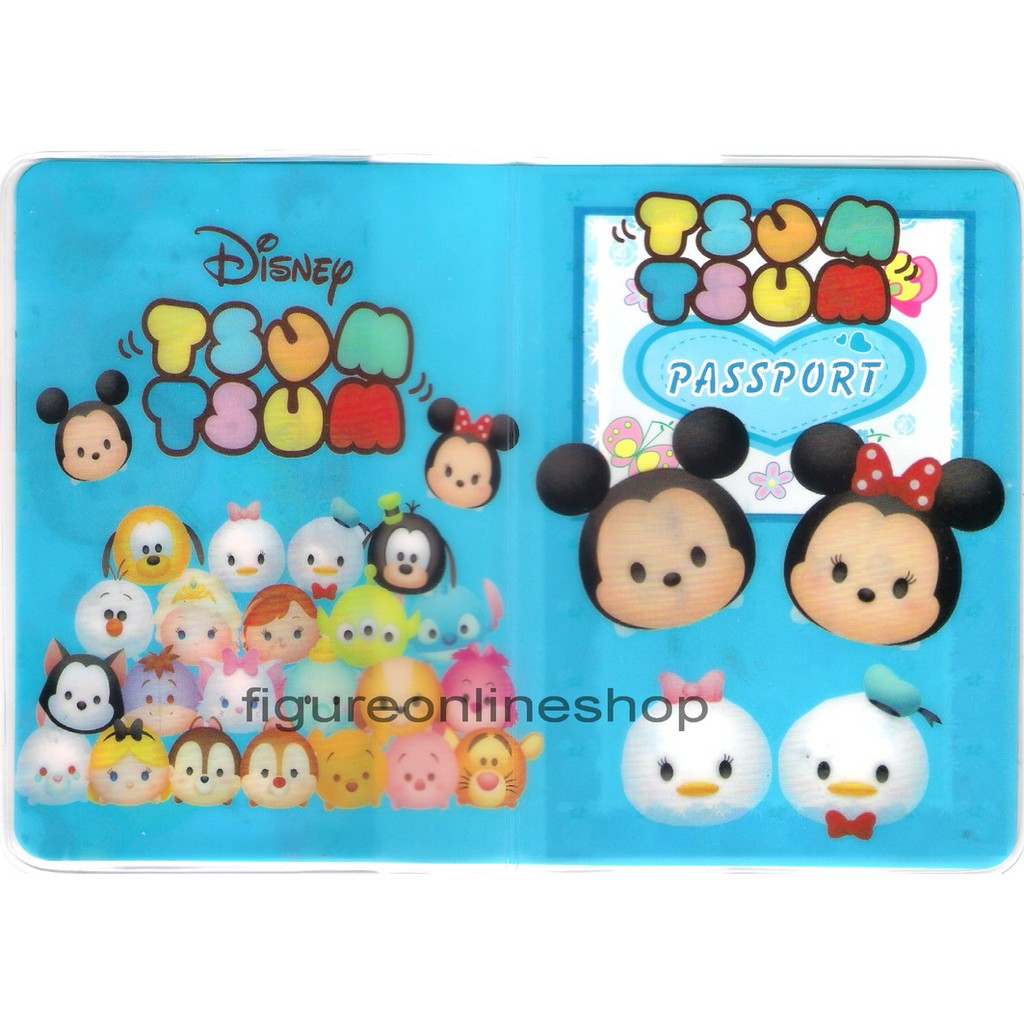 DOMPET PASSPORT / COVER PASSPORT TSUM-TSUM BIRU
