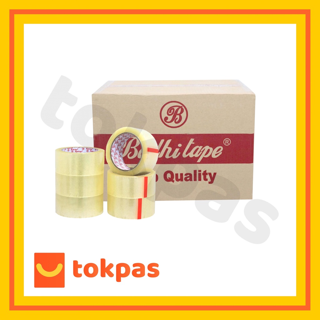 

1 Karton Lakban Bodhi Tape 45 mm - 100 Yard Top Quality [Cabang CIMANGGIS]