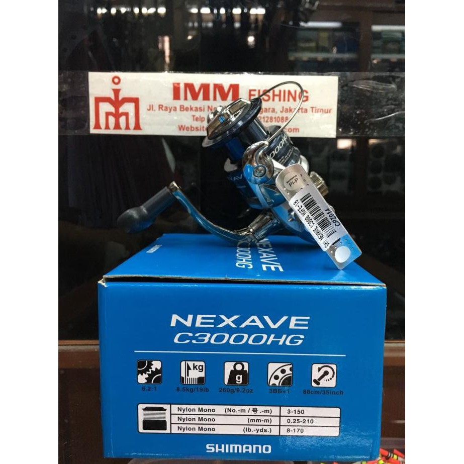 Star Reel Shimano Nexave C 3000 Hg Berkualitas