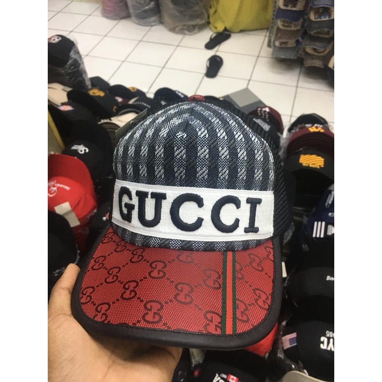 Topi Baseball Distro Gucci Jaring Pria dan Wanita