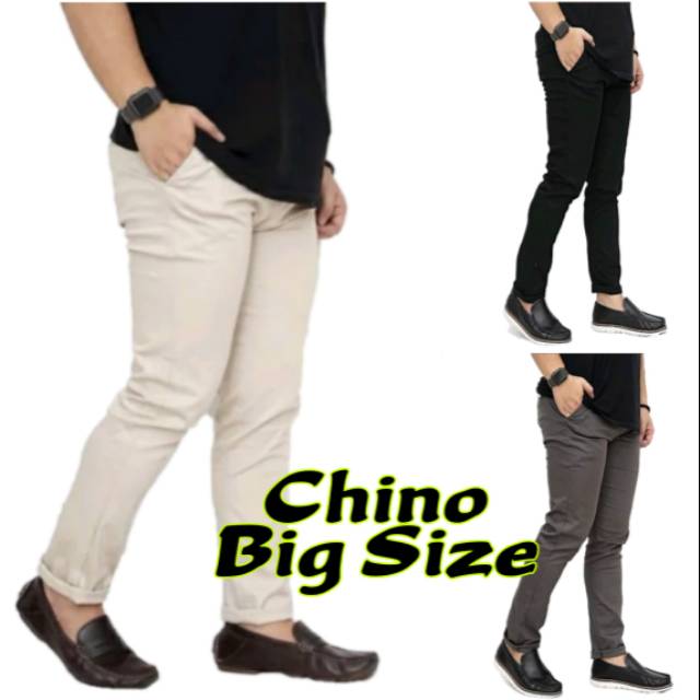 POPULER Celana Chino Bahan Adem Nyaman Cocok Buat Musim Dingin GAYA COWOK POLO KASUAL Size Abu Khaki