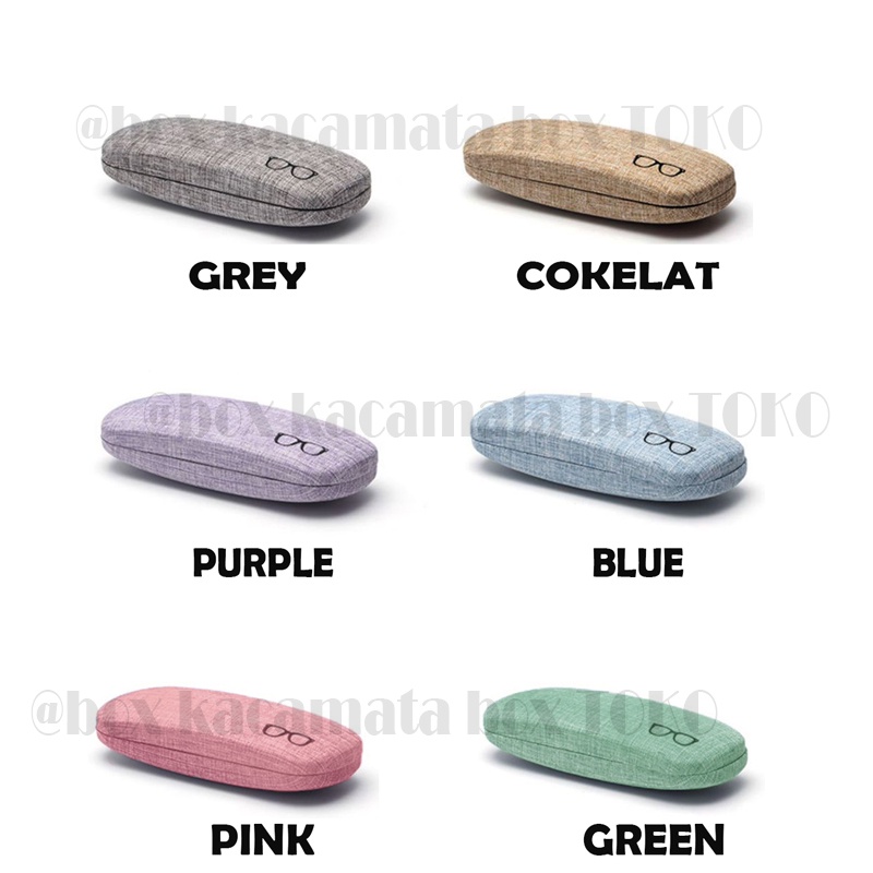 Mushto Tempat Kacamata Hardcase Cepuk Magnet Softcolor A1