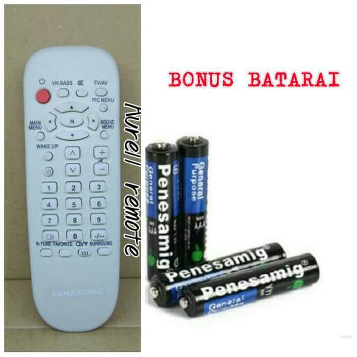 REMOT REMOTE TV TABUNG PANASONIC SLIM PLET