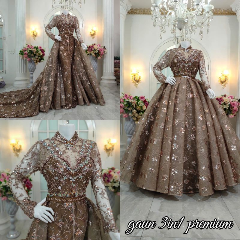 NEW GAUN PENGANTEN  BARBY CRONOLIN //BAJU PENGANTIN MODEL TERBARU/GAUN SLIM DRESS/GAUN MODREN /GAUN PENGANTIN BEREKOR/WEDDING DRESS