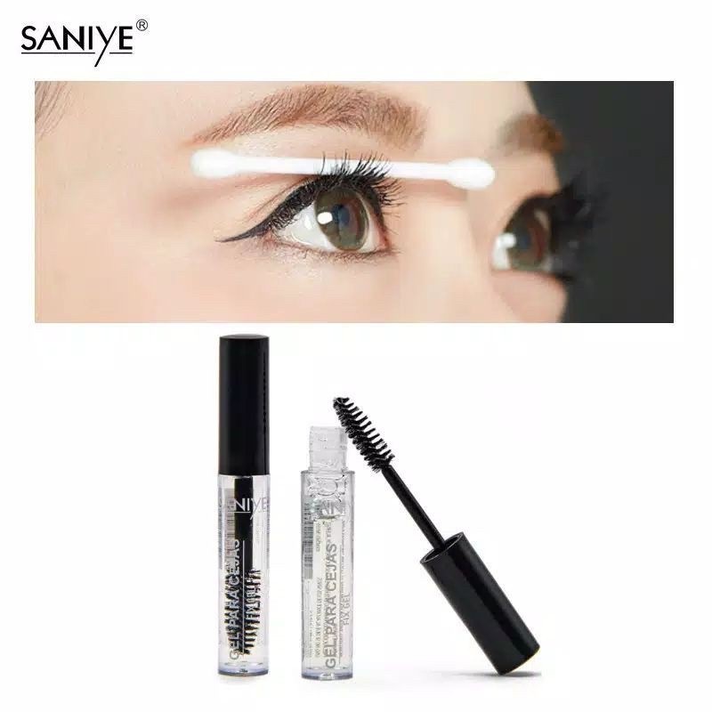 SANIYE M310 Eyebrow OR Mascara Gel Liquid Alis Cair Fixer Tahan Lama Transparent Makeup