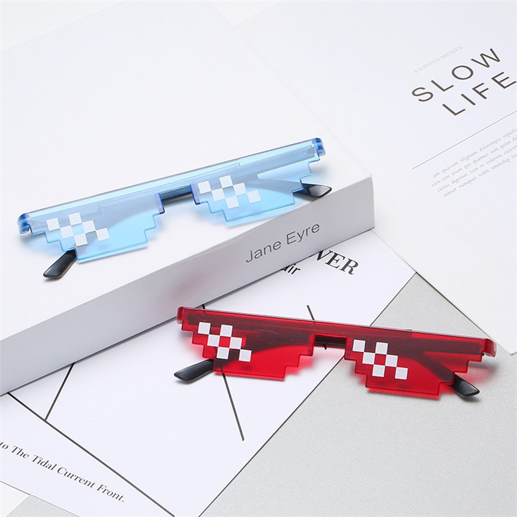 GO!KC094 KACAMATA THUG LIFE KACA MATA DOUBLE MOSAIC FASHION GAYA KOREA SUNGLASSES UNIK COD