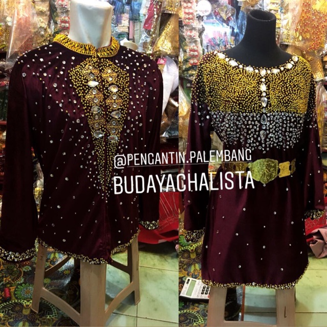 Baju pengantin palembang modern modifikasi