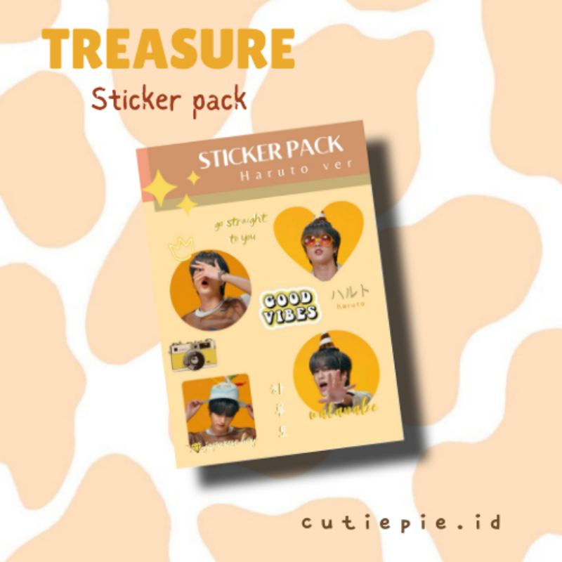 

[ready stock] DECO STICKER HARUTO TREASURE VER STIKER VINLY STICKER TREASURE DEKORASI DAILY JOURNAL STIKER FANMADE