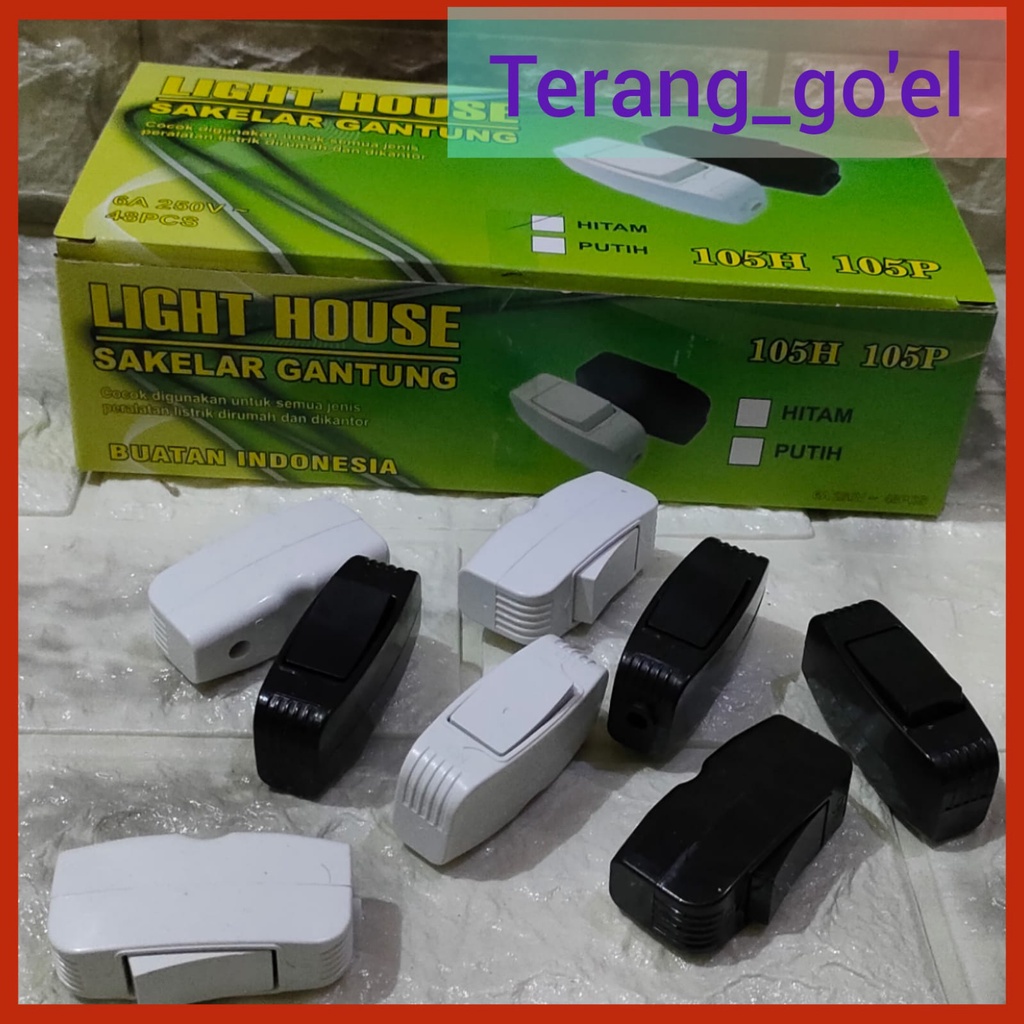 Saklar Gantung Putih LH 105P/105H Light House//Saklar Gantung Kingsun