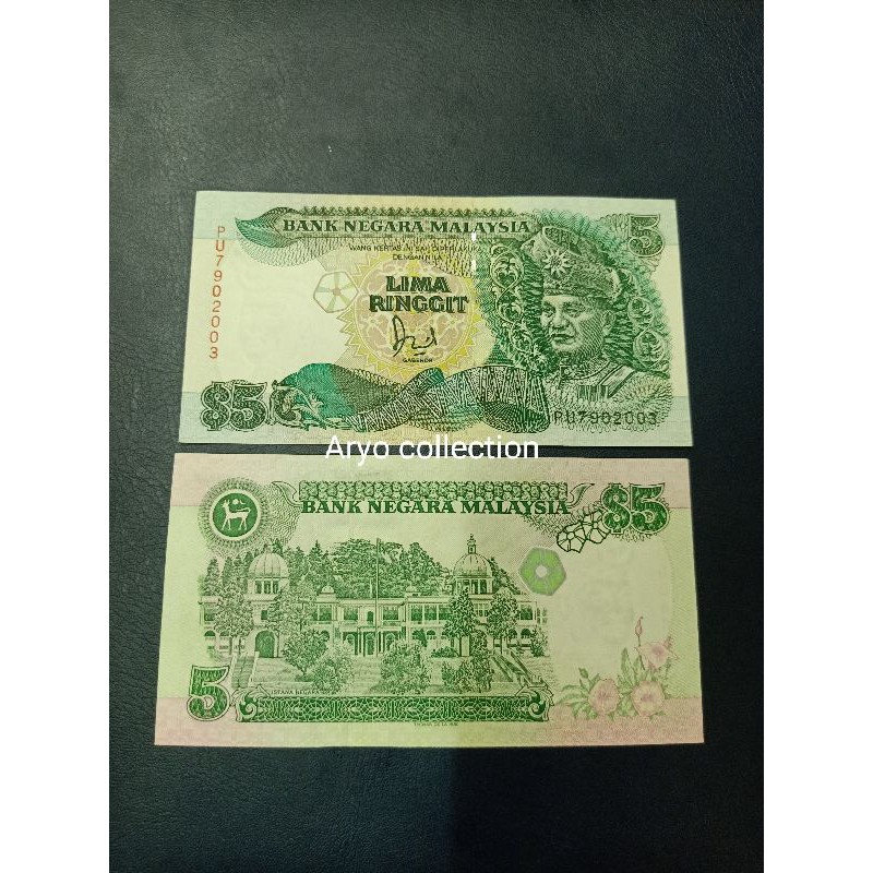 MALAYSIA 5 RINGGIT 1991 GRESS UNC