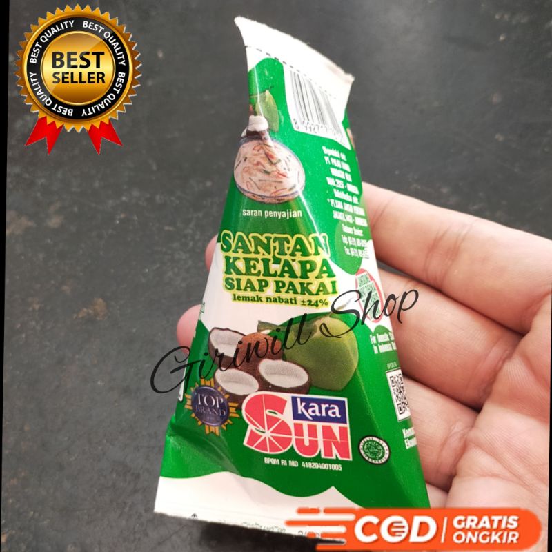 

Santan kelapa Kara SUN sip pakai 65ml
