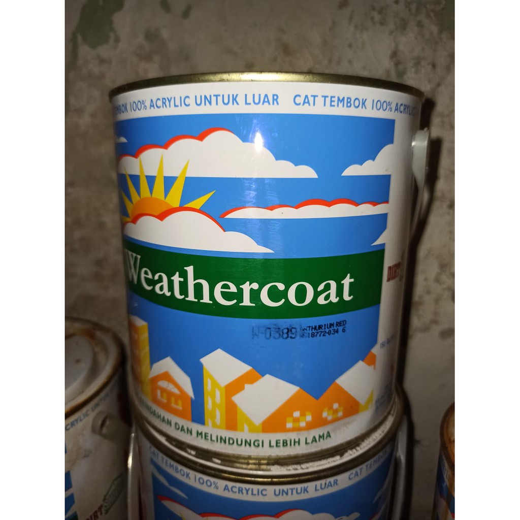 Sisa Proyek/Stok Gudang Cat Tembok Mowilex Weathercoat Exterior (Kaleng Besi)