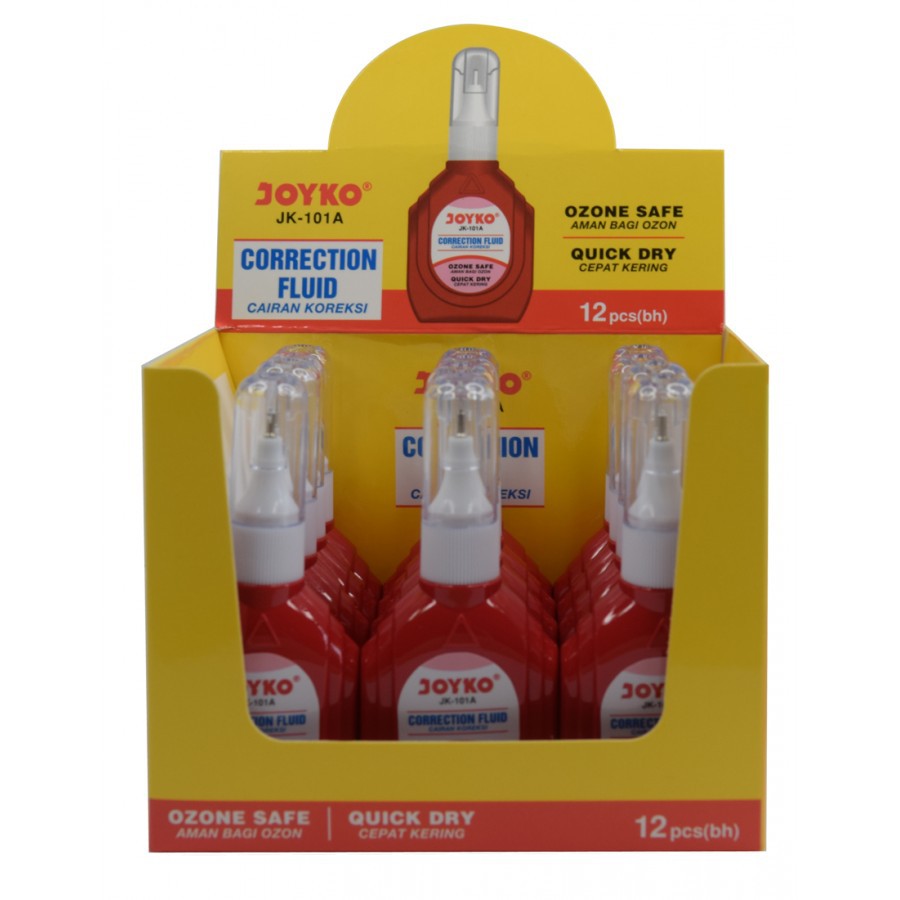 

Joyko Correction Fluid Tip Ex Cair JK 101A / Tip Ex Cair Murah Berkualitas