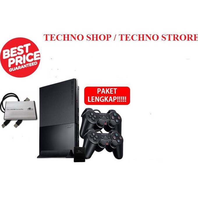 Sony Playstation 2 SLIM HARDISK 60GB FULL GAMES + PAKET LENGKAP PS 2