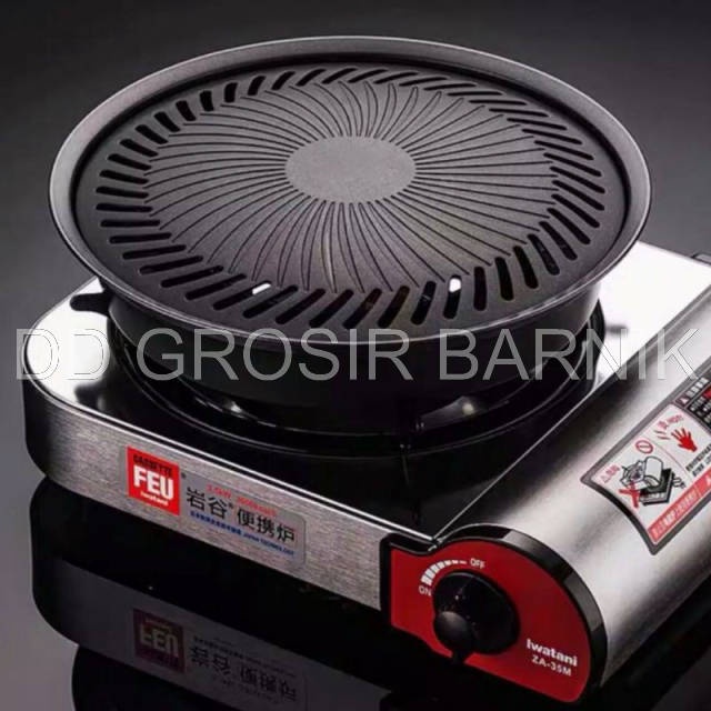 [DGB] GRILL PAN PANGGANG PANGGANGAN DAGING SMOKELESS BBQ BULAT