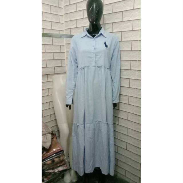 Gamis polo katun impor