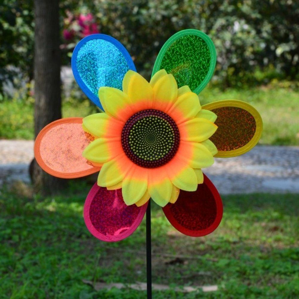 Nickolas1 Sunflower Windmill Sequin Colorful Anak Rumah Untuk Anak Kegiatan Outdoor Mainan Anak