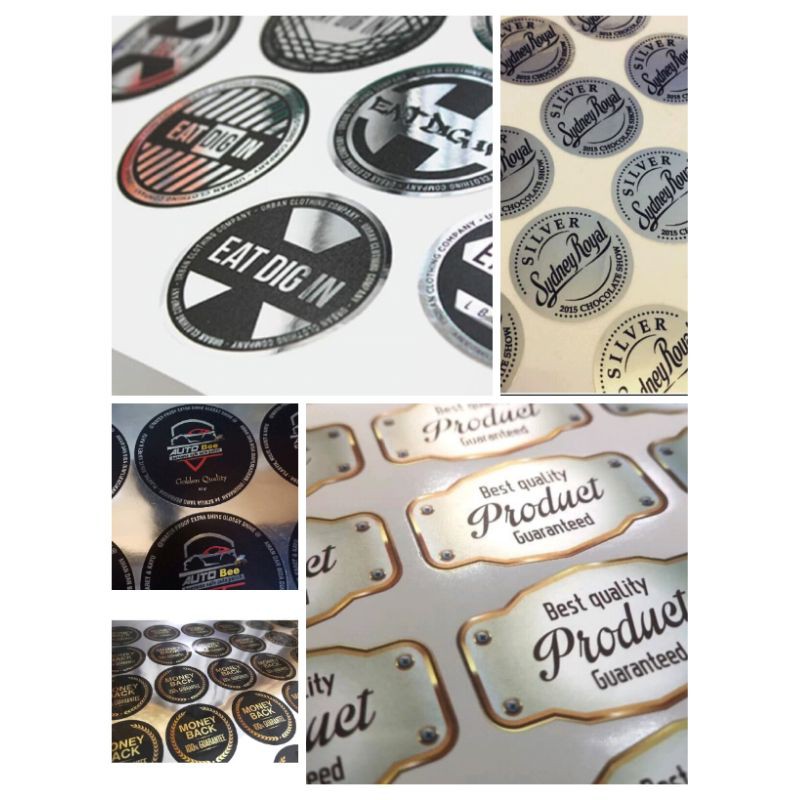 

CETAK STIKER LABEL( SILVER & GOLD)/STIKER LABEL/STIKER LOGO/STIKER PRODUK