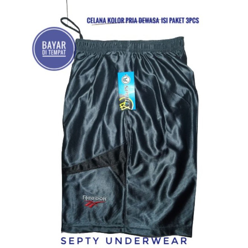 3pcs celana kolor pria pendek dewasa