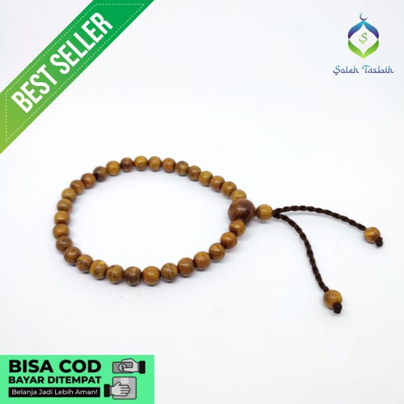 Gelang Cantik Pria Wanita Kayu Gaharu Size 6mm Dan 8mm_ORIGINAL