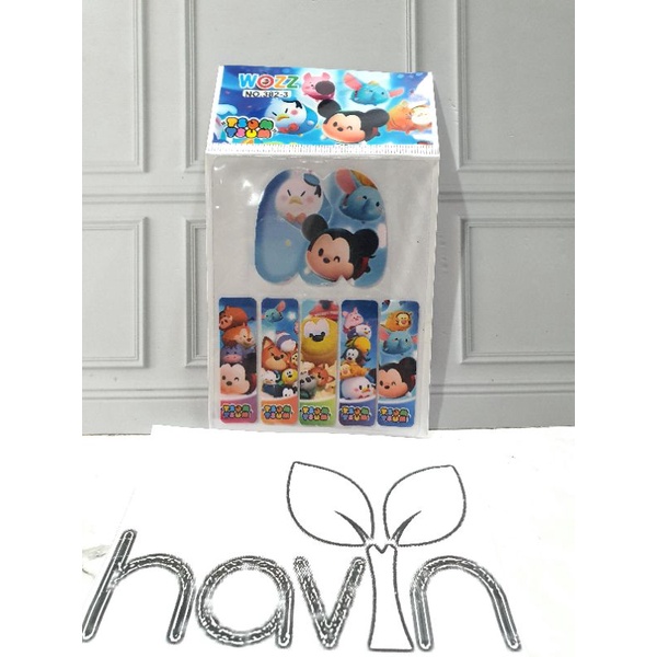 PEMBATAS bahan PLASTIK 5+1 BESAR/STICKY NOTE/STICK NOTE-TSUM TSUM