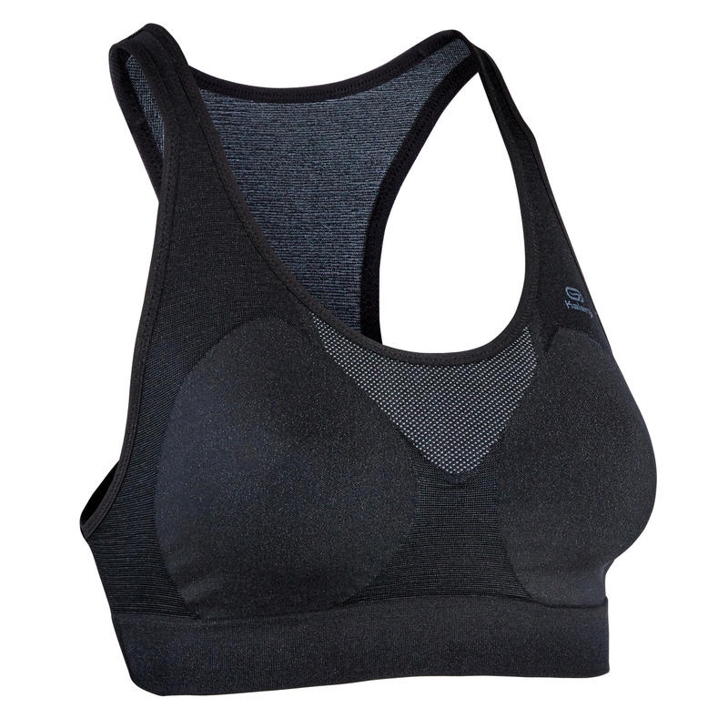 KALENJI Basic Sport Bra Crop Top Wanita Olahraga Lari Yoga Gym