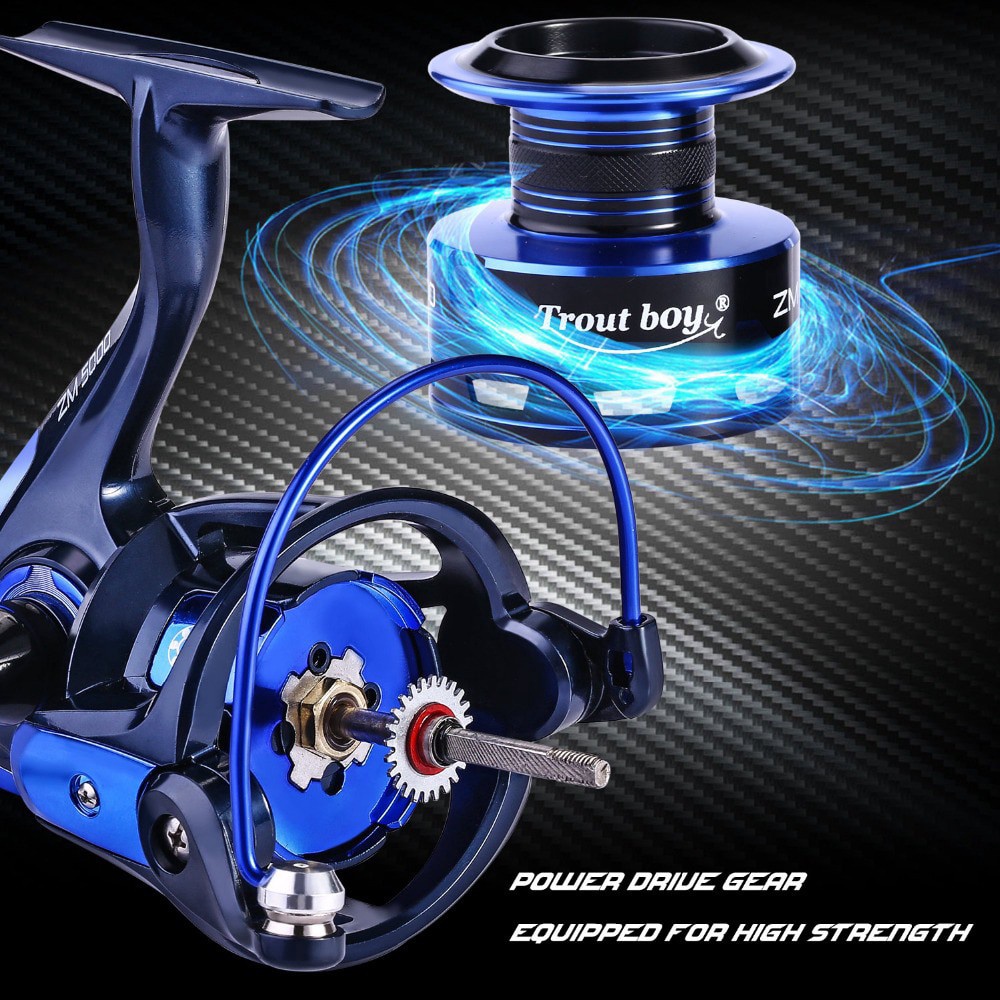 Reel Pancing Gulungan Pancing Speed 13+1BB 4.7:1 GR With Spare Coil Sea Fishing Reel Saltwater Freshwater Spinning Reel Max Drag 15kg Fishing Wheel