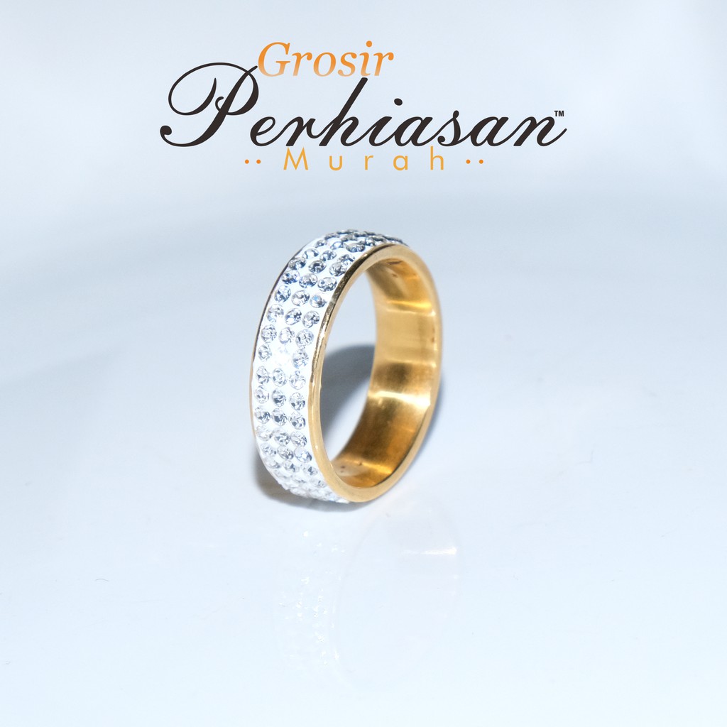 TERLARIS [Bayar Di Tempat] GPM Cincin Titanium Pria Wanita Keren Unisex Emas Perak Titanium Asli Stainless (BISA COD)